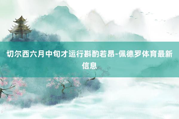 切尔西六月中旬才运行斟酌若昂-佩德罗体育最新信息