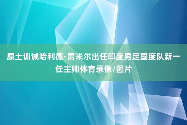 原土训诫哈利德-贾米尔出任印度男足国度队新一任主帅体育录像/图片