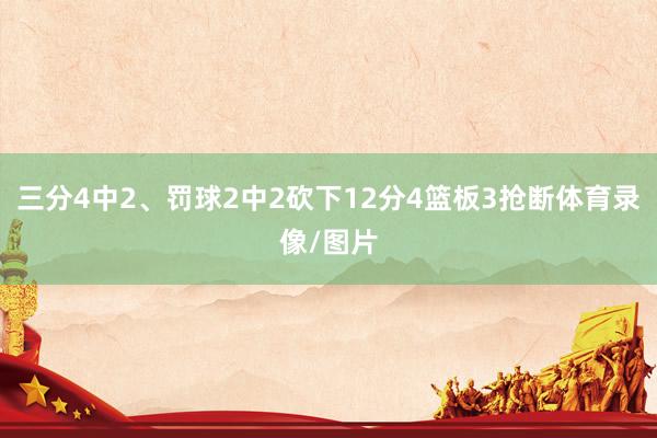 三分4中2、罚球2中2砍下12分4篮板3抢断体育录像/图片